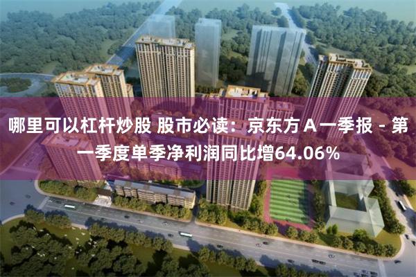 哪里可以杠杆炒股 股市必读：京东方Ａ一季报 - 第一季度单季净利润同比增64.06%