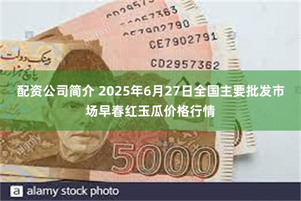 配资公司简介 2025年6月27日全国主要批发市场早春红玉瓜价格行情