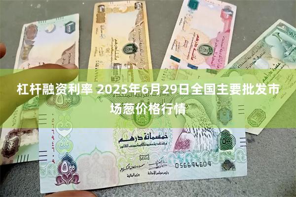 杠杆融资利率 2025年6月29日全国主要批发市场葱价格行情
