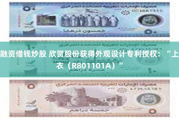 融资借钱炒股 欣贺股份获得外观设计专利授权：“上衣（R801101A）”