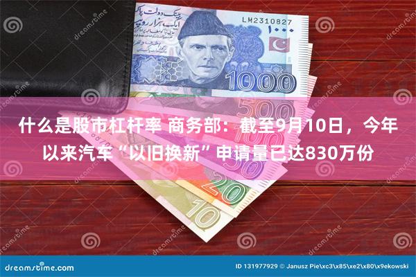 什么是股市杠杆率 商务部：截至9月10日，今年以来汽车“以旧换新”申请量已达830万份